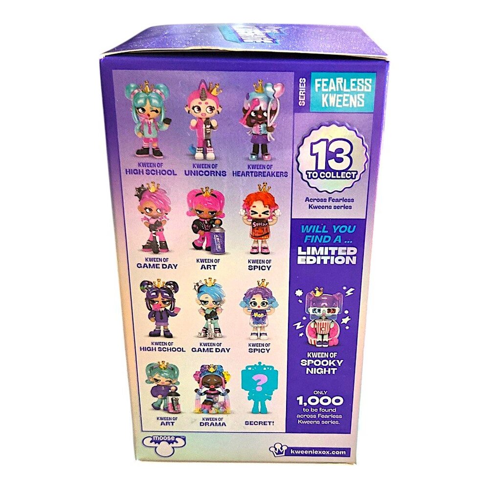 XOX Kweenie Fearless Kweens Mystery Pack Collectible Figurine with Display Case - Picture 3 of 12
